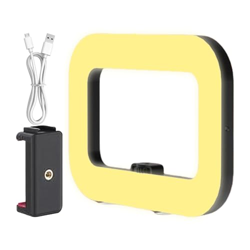 Zuasdvnk Telefonringlicht, LED -Ringlicht - Square Video Stabilisator Fill Lampe | Tragbares Hochhelligkeits -LED -Ring -Selfie -Licht für Live -Streaming, Produktfotografie Zuasdvnk Telefonringlicht, LED -Ringlicht - Square Video Stabilisator Fill Lampe | Tragbares Hochhelligkeits -LED -Ring -Selfie -Licht für Live -Streaming, Produktfotografie von Zuasdvnk
