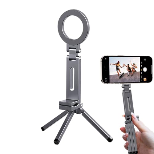 Zubehors Magnet Stativ | Magnetisches Taschen-Stativ Für Handy | Tragbarer Dreh- & Klappbarer Handyhalter Mit Clip Für Fitness Reisen Zuhause Training Zubehors Magnet Stativ | Magnetisches Taschen-Stativ Für Handy | Tragbarer Dreh- & Klappbarer Handyhalter Mit Clip Für Fitness Reisen Zuhause Training von Zubehors