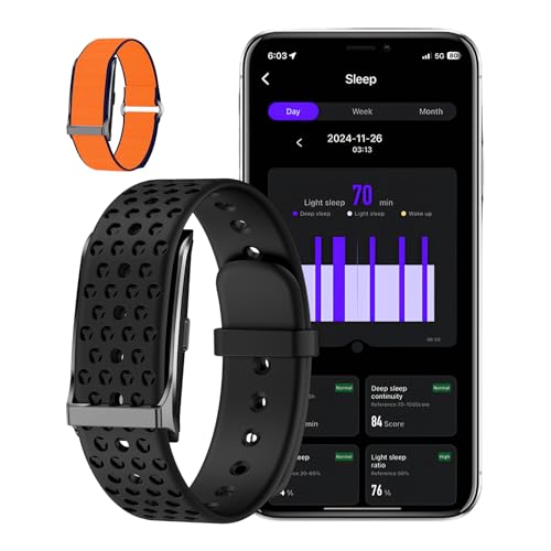 Fitness Tracker , IP68 Wasserdicht – 127 Sportmodi, 24/7 Herzfrequenz, Schlafanalyse, GPS, Schrittzähler, Blutdruck/SpO2-Messung, Kompatibel mit iOS Android(Inklusive orangefarbenem Nylongurt) von ZukZythepsor