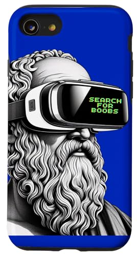 Sokrates Suche nach Brüsten moderne Kunst lustige Parodie Hülle für iPhone SE (2020) / 7 / 8 von Zukünftige Fusion Neo Classic Designs