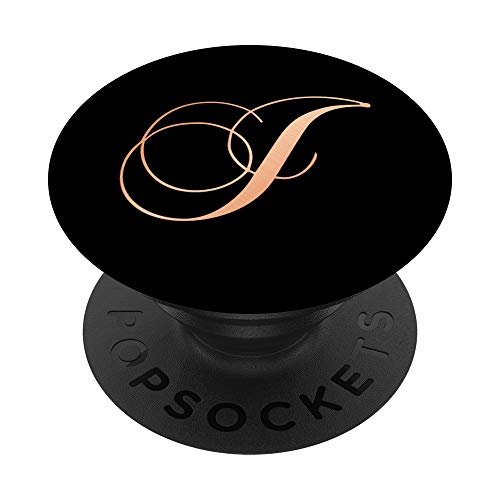 Buchstabe J Initial Schrift Monogramm J PopSockets PopGrip: Ausziehbarer Sockel und Griff für Handys/Tablets mit Tauschbarem Top von Zum2 J Monogramm Initiale Gift