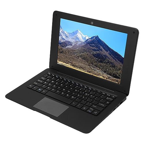 10,1-Zoll-Laptop für Windows 10, N3350 Dual-Core-CPU-Laptop, 64 G ROM, Tragbarer Computer-PC mit Maus, Integriertes WLAN, Bluetooth, HDMI, für Büro, Reisen, Zuhause (EU-Stecker von Zunate