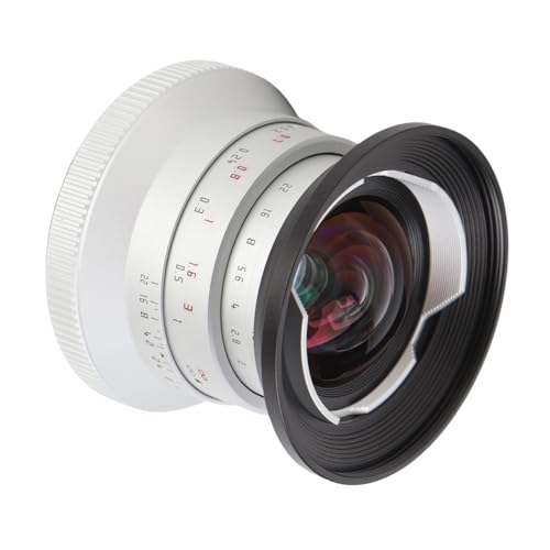12mm F2.0 Großer Blende Manual Focus Prime Objektiv APS C für Z Mount, Ultra Weitwinkel für Z50 ZFC Z30, Ideal für Straße, Reisen, Porträtfotografie (Silver) von Zunate