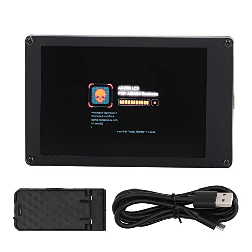 3,5-Zoll-IPS-Monitor-Subscreen-LCD-Bildschirm, mit Halterung und USB-Stromkabel, für USB und Raspberry Pi, kein Zusätzliches Netzteil von Zunate