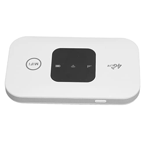 4G Mobiler WLAN Hotspot, H5577 Tragbarer Entsperrter Mobiler WLAN Hotspot Download 150 Mbit / S Upload 50 Mbit / S Bis zu 10 Benutzer WLAN Router WLAN mit Wiederaufladbarem 2100 mAh Akku für Tele von Zunate