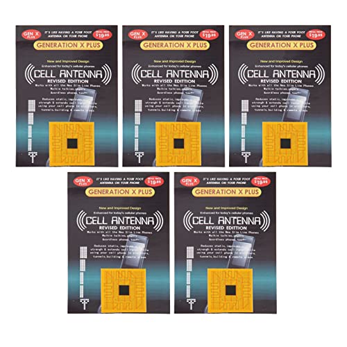 5 Stück Handy Signal Booster Aufkleber, Handy Antennen Booster mit Rückseitenkleber, für Walkie Talkies, Summer, Schnurlose Heimtelefone 5 Stück Handy Signal Booster Aufkleber, Handy Antennen Booster mit Rückseitenkleber, für Walkie Talkies, Summer, Schnurlose Heimtelefone von Zunate