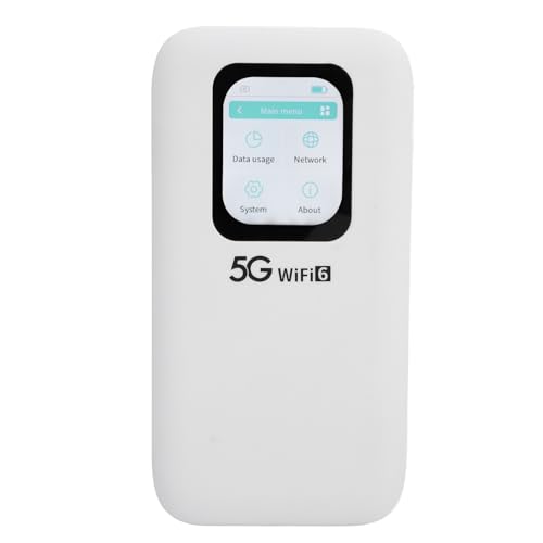 5G-Router mit Nano-SIM-Kartensteckplatz, 5G-Modem-WLAN-Gerät für Unterwegs, Verbindet Bis zu 16 Geräte mit 2,01-Zoll-Touchscreen-Mobil-Hotspot-Router von Zunate