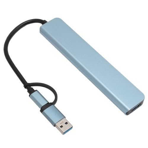 8 in 1 USB C Hub, Ultrakompaktes Design, Schnelle Datenübertragung, Praktische Kartensteckplätze, mit Universellem USB C Anschluss von Zunate