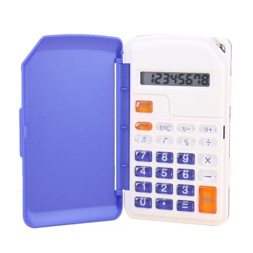 8 stelliger Taschenrechner, Desktop Basisrechner mit LCD Display, Standardfunktion, Einfacher Rechner für das Schulbüro zu Hause von Zunate