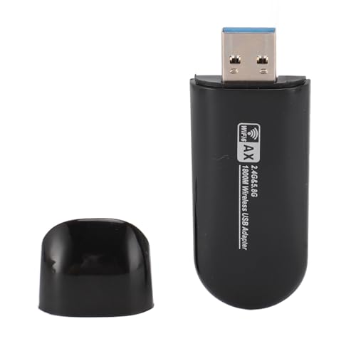 AX1800 WiFi 6-Adapter, USB-WLAN-Adapter für PC-Desktop, 5 GHz 2,4 GHz Dualband, 1800 Mbit/s Hochgeschwindigkeits-Wireless-Netzwerkkarte, Kompatibel mit Windows 11/10, für Linux, von Zunate