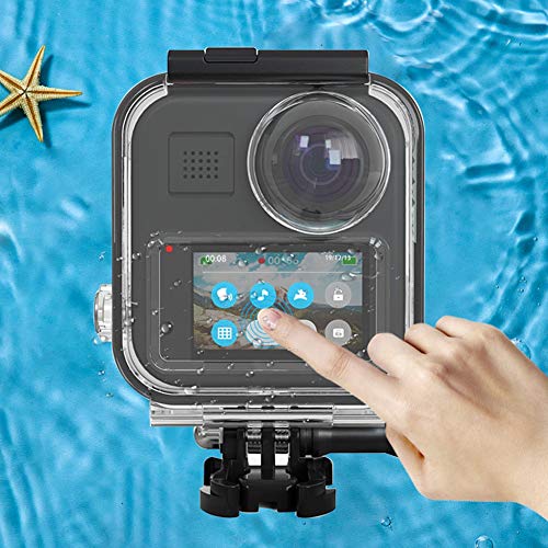 Action Kamera Wasserdichtes Gehäuse, 20M Tauchschutz Shell Touch Cover für Gopro Max von Zunate
