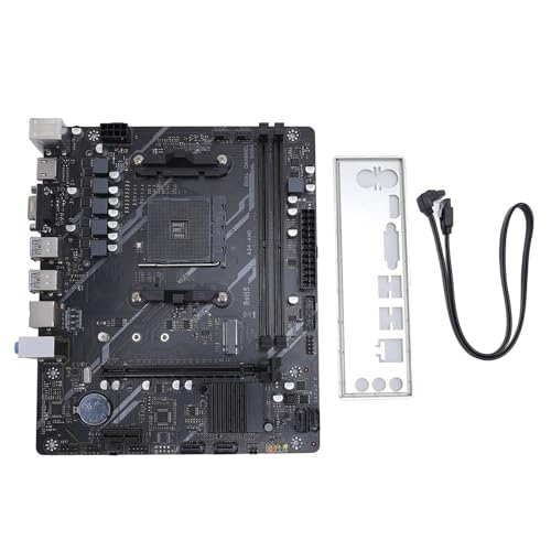 B450 Computer Motherboard, 2X DDR4 DIMM M.2 PCI E 16x Desktop Motherboard für Ryzen 1., 2., 3., 4., 5. Generation CPU, 4X SATA 3.0, HDMI VGA, USB3.0 von Zunate