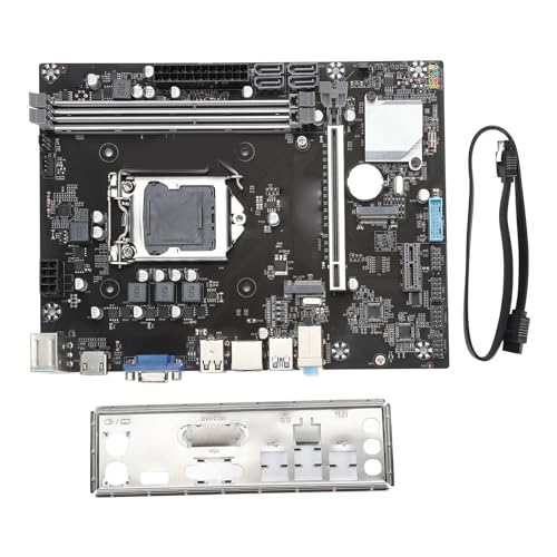 B75M K Computer-Motherboard, LGA1155 Dual Channel DDR3 M ATX Gaming Mainboard für Intel I3 I5 I7 CPU, Unterstützt M.2 NVME, HDMI, VGA, RJ45, SATA2.0, 1xPCIE3.0 X16 Steckplatz von Zunate