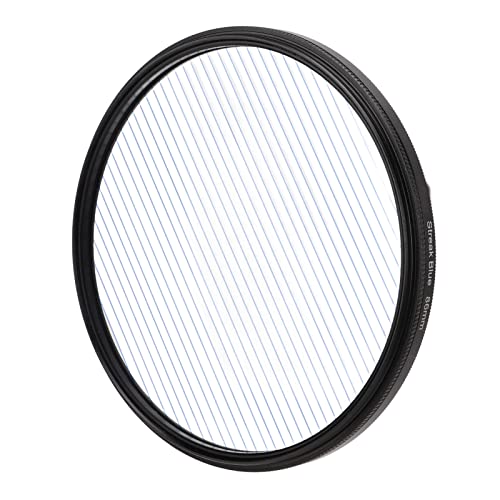 Blue Streak Filter, 86 Mm Spezialeffekt Linsenfilter, Anamorpher Spezialeffektfilter, für Kamera DSLR Cinematice Video Blue Streak Filter, 86 Mm Spezialeffekt Linsenfilter, Anamorpher Spezialeffektfilter, für Kamera DSLR Cinematice Video von Zunate