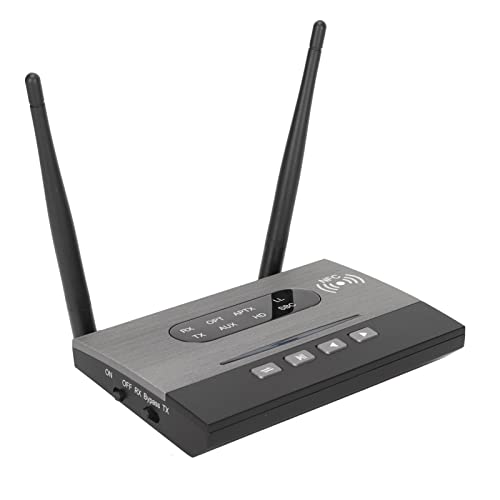 Bluetooth 5.0 Sender Empfänger, 2 in 1 Bluetooth Audio Adapter, AptX Low Latency SPDIF Wireless Optical 3.5mm AUX Sound Adapter für TV, Heim Stereo Lautsprecher Kopfhörer von Zunate