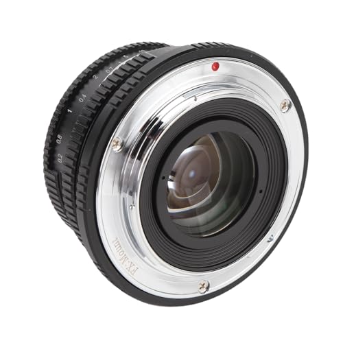 Camera Manual Focus Fixes Objektiv für FX/X Mount, 25mm F1.7 APs - C -Handbuch Fokussierungslinse Kompatibel mit XE1 Xe2 Xa5 Xa7 Xs10 Xs1 Xm5 (Black) von Zunate