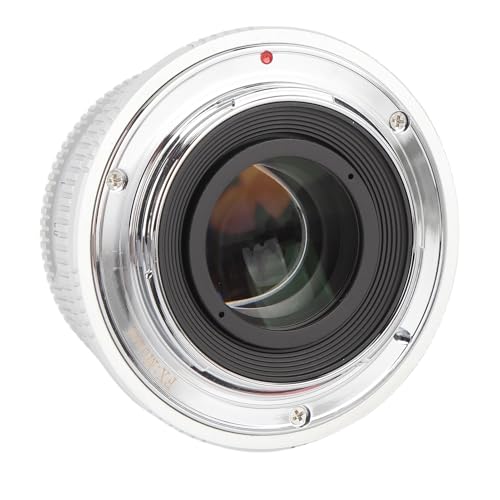 Camera Manual Focus Fixes Objektiv für FX/X Mount, 25mm F1.7 APs - C -Handbuch Fokussierungslinse Kompatibel mit XE1 Xe2 Xa5 Xa7 Xs10 Xs1 Xm5 (Silver) von Zunate