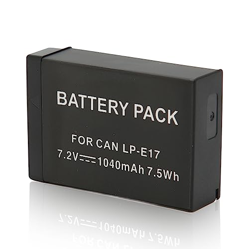 Akkupack LP-E17, Intelligenter Lithium-Ionen-Akku mit Hoher Kapazität für 200D II R10 RP 750D M6mark2 800D 850D 77D 760D M3 M5 Kamera, 7,5 Wh 1040 MAh Akkupack LP-E17, Intelligenter Lithium-Ionen-Akku mit Hoher Kapazität für 200D II R10 RP 750D M6mark2 800D 850D 77D 760D M3 M5 Kamera, 7,5 Wh 1040 MAh von Zunate
