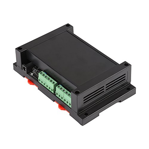 Controller Modul, Ethernet RJ45 TCP/IP Relais Remote Control Controller Netzwerk Web Server 8 Kanal Relay Switch Modul Bord mit Optokoppler und Gehäuse,Unterstützt 485 Netzwerke,250V AC 10A(Schwarz) von Zunate