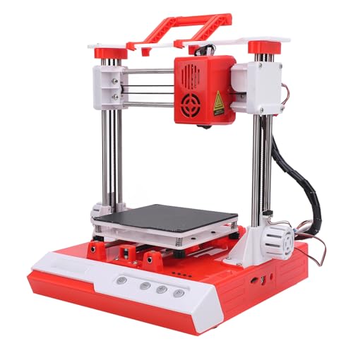 DIY 3D -Drucker für Anfänger, 3D -Druckmaschine Schnellerwärmung, 100x100x100mm Druckgrößen Schlüsselsteuersystem, Pla TPU -Filament Kompatibel (EU-Stecker) von Zunate
