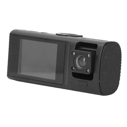 Dashcam Vorder- und Rückkamera 3 Kanal, Dash Kamera für Autos mit Nachtsicht, Parküberwachung, Loop, Unfallsperre, 2 Zoll IPS Bildschirm, 64 GB Kartenunterstützung von Zunate