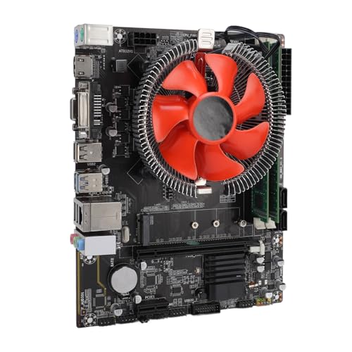 Desktop Computer Motherboard Kit, 4 Core 8 Thread Doppelkanal 8G DDR3 Speicher M.2 PCI E 16x Slot NGFG NVME DDR3 1600/1333/1066 MHz Power Mainboard für I7 4770 Prozessor von Zunate