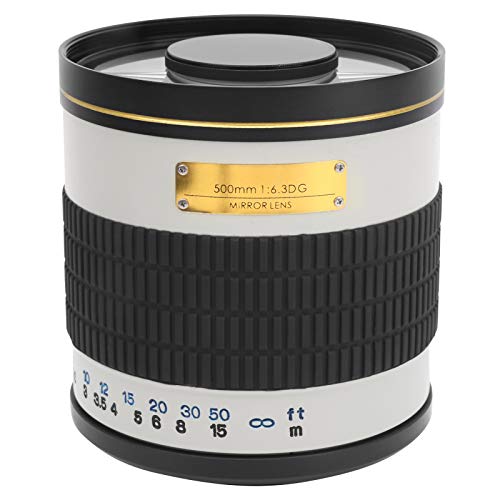 EF-Mount-Kameraobjektiv, 500-mm-F6.3-Ultra-Teleobjektiv-Objektiv mit Manuellem Fokus - Mehrschicht-MC-Beschichtung - Professionelles Objektiv für Langstreckenaufnahmen, für von Zunate