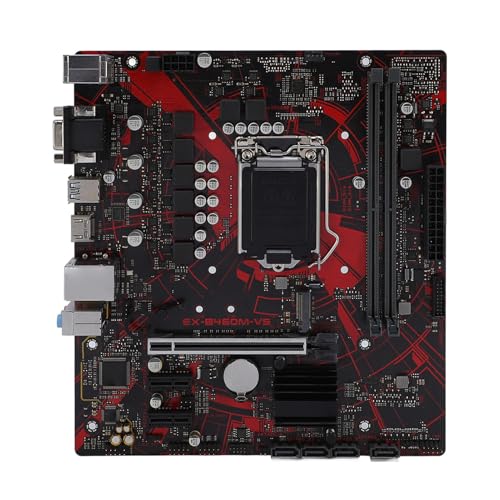 EX B460M V5 Computer Motherboard, 64GB 2 DDR4 DIMM M ATX PCI E 3.0 Desktop Motherboard für LGA 1200 10. Gen für Kern, 1x PCIE X16, 4X SATA III, VGA, HDMI, RJ45, USB 2.0 von Zunate