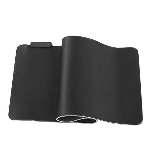 Ergonomisches Mauspad, 14 RGB Lichteffizienz Tischmattenmatte Mousepad rutschfest für Laptop, Computer und PC, 31,5 X 11,8 X 0,2 Zoll von Zunate