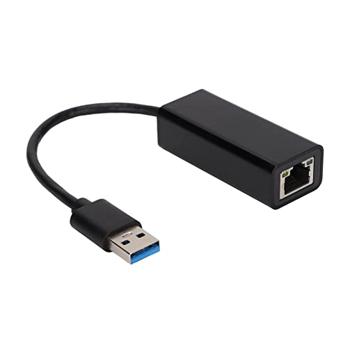 Ethernet Adapter, USB 3.0 auf RJ45 Ethernet 1000Mbps USB Switch LAN Adapter Externe Netzwerkkarte, für Notebook/Laptop, für Win XP/7/8/10, für Server 2008/2008 R2, für Vista, für Linux,für OS X von Zunate