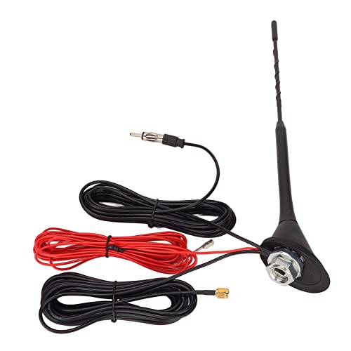FM AM Autoradio Antenne, Universal DAB AM FM Autoradio Antenne Autoradio Antennenersatz, mit SMA/SMB Stecker, für Auto Fahrzeug von Zunate