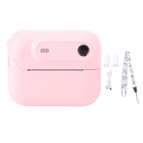 Instantkamera, 1080p 48 MP Süße Instant -Druck -Digitalkamera mit 6X Zoom, Sofortdruck mit 3 Rollendruckpapier, Ideale Kindergeschenke für Jungen & Mädchen, Geburtstags (PINK) von Zunate