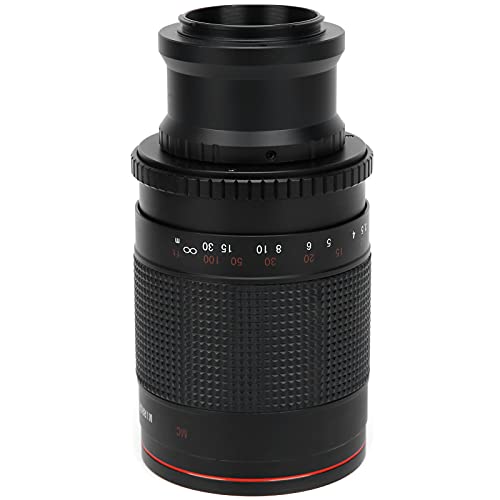 Kameraobjektiv, 500 Mm F8 Super-Tele-Spiegel mit Großer Blende und Manuellem Fokusobjektiv für NEX-Mount-Kamera - mit ND2 ND4 UV-Filter und Adapterring von Zunate