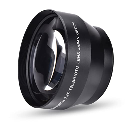 Kameraobjektiv, 67 Mm 2,2-Fach Universal-Telekonverter Teleobjektiv DSLR-Kameras Zubehör Nahaufnahme-Kameraobjektiv für Alle 67 Mm-Mount-Kameras von Zunate