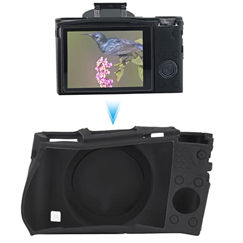 Kameratasche für Sony RX100 III IV V M3 M4 M5, Weiches Silikonschutzgehäuse - Schwarz von Zunate