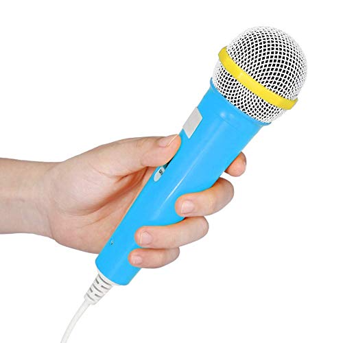Kindermikrofon, Fun Toys Kinderhand-Karaoke-Mikrofon Geburtstagsrequisiten Kinder verkabelt True Mic, für 5-12 Jahre alte Mädchen Jungen Spielzeugmikrofon Kinder Festival Geschenk(Blau) von Zunate