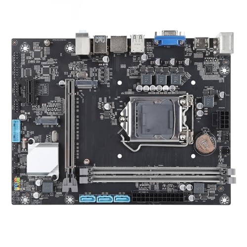 LGA 1151 Motherboard M ATX, Unterstützt Intel 6er und 9er CPU, Dual Channel DDR4 Boost, 1 X PCIE3.0 X16, 1 X PCIE3.0 X1, 4K 30Hz HDMI und VGA von Zunate