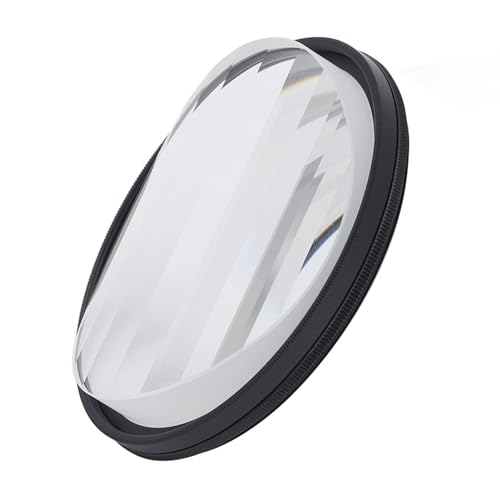Lineares Glasprisma, Kameraeffektfilter MRC Beschichtung Kamerafilter, Wiederholte Farbbilder Vordergrundunschärfe Prismenfilter für Porträt Landschaftsfotografie (67mm) von Zunate