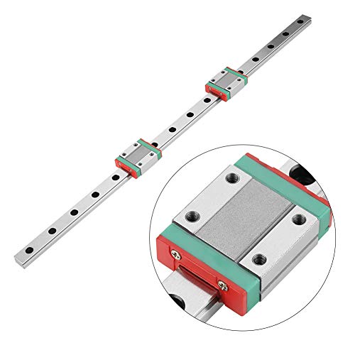 Miniatur Linearschiene Führungsschiene,MGN12 Mini Linear Rail Guide, 400 mm Linear Schiebetür Gide 12mm Breite mit zwei MGN12B Kutsche Block für DIY 3D Drucker und CNC-Maschine von Zunate