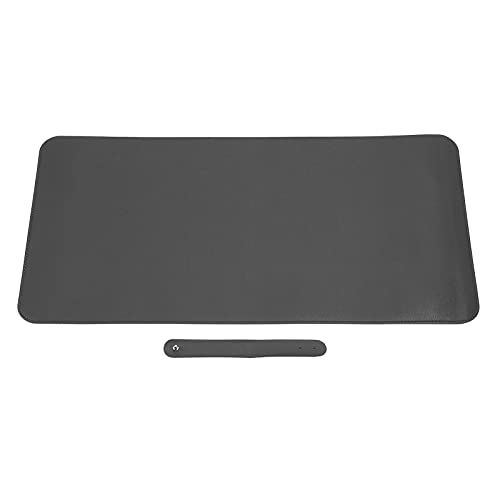Multifunktionale Büro-Schreibtischunterlage, 23,6 X 11,8 Zoll PU & Kork Großes Mauspad Tischunterlage Wasserdichtes, ölbeständiges Schreibtisch-Mauspad für (schwarz + Kork) von Zunate