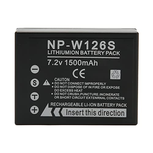 NP W126S Lithium Ionen Kamera Akku, Tragbare Li Ionen Powerbank mit 1500 MAh für Fujifilm XS10 XT3 XT30 XT20 XT10 XT2 XA7 XE4 XA5 XT200 100 X100V X100F von Zunate