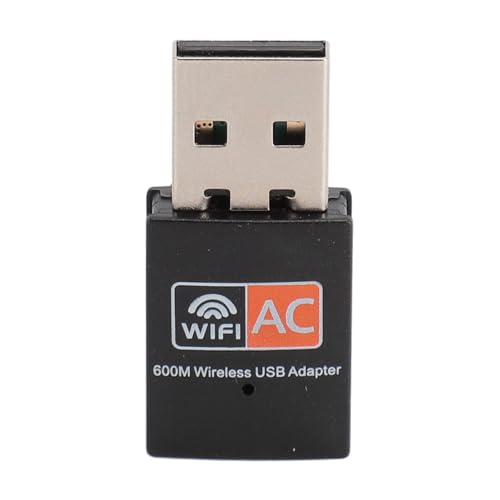 Nano-USB-WLAN-Adapter, AC600 600 Mbit/s 2,4 G 5 G Dualband USB 2.0 Wireless-Netzwerk-Transceiver PC-WLAN-Adapter für Windows XP Vista 7 8 8.1 10, für OS X, für Linux von Zunate