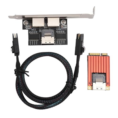 PCIe-Gigabit-Ethernet-Karte, Dual-RJ45-Port, 1G LAN, 1000 Mbit/s, PCI-Express-Netzwerkkarte mit I350-Chip für Desktop-PC, für Windows, Schnelle Wärmeableitung von Zunate