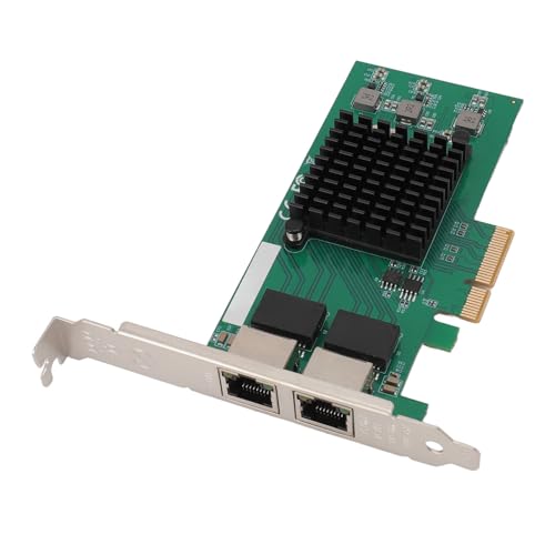 PCIe X4 1G Netzwerkkarte, 4 Port PCIe Netzwerkadapter, Gigabit Ethernet Netzwerkadapter für Desktop PC, Integrierter Wärmeableiter von Zunate