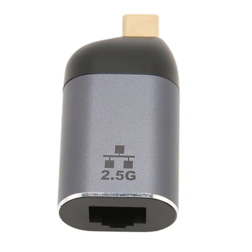 Plug-and-Play-auf-RJ45-Adapter, 2500 Mbit/s, Gehäuse aus Aluminiumlegierung, Ultra-High-Speed-Ethernet, LAN-Wake-Up, für Reisen oder Business Plug-and-Play-auf-RJ45-Adapter, 2500 Mbit/s, Gehäuse aus Aluminiumlegierung, Ultra-High-Speed-Ethernet, LAN-Wake-Up, für Reisen oder Business von Zunate