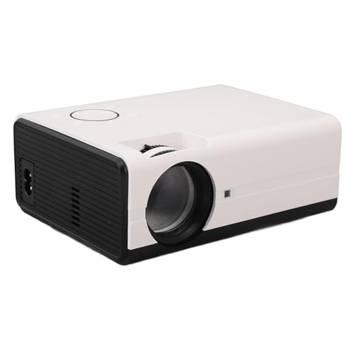 Projektor mit WLAN und Bluetooth, Tragbarer 4K-Filmprojektor für Heimkino Im Freien, 10000 Lux, 130 Zoll Projektionsgröße, HDMI, USB, AV-Anschlüsse, für Telefon, Tablet, Laptop, von Zunate
