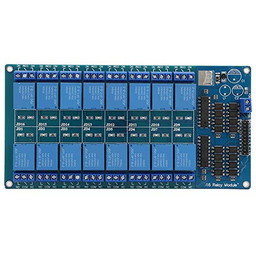 Relaismodul, 16-Kanal-5-V-Relaismodul-Steuerplatine, mit Optokopplerschutz für Mikrocontroller-Modul von Zunate