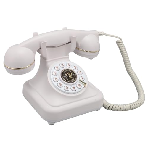 Retro Festnetztelefon, Vintage Telefon mit Sound Gästebuchfunktion, Eingebautem 8 GB Speicher, Schnurgebundenes Tischtelefon für Home Office Hotels von Zunate