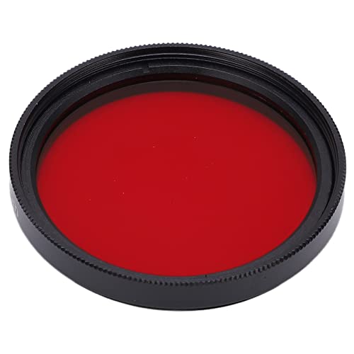 Roter Kameraobjektivfilter, 40,5 Mm 43 Mm 46 Mm 49 Mm DSLR-Kamera HD-Kamera Roter Vollfarb-Objektivfilter Wasserdichter ölbeständiger Kameraobjektivfilter mit Objektivfiltergehäuse, für(40,5 mm) von Zunate