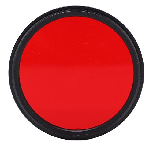 Roter Kameraobjektivfilter, 40,5 Mm 43 Mm 46 Mm 49 Mm DSLR-Kamera HD-Kamera Roter Vollfarb-Objektivfilter Wasserdichter ölbeständiger Kameraobjektivfilter mit Objektivfiltergehäuse, für die(43mm) von Zunate